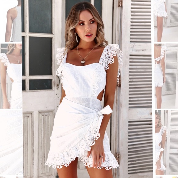HELLOMOLLY Got The Look Dress In White - Picture 2 of 8
